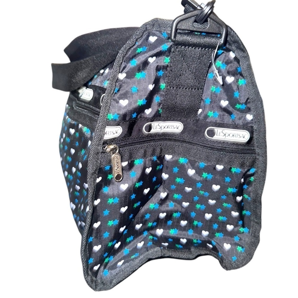 LESPORTSAC Medium Whimsical Star & Heart Duffel Bag Weekender & smaller bag - Picture 7 of 10